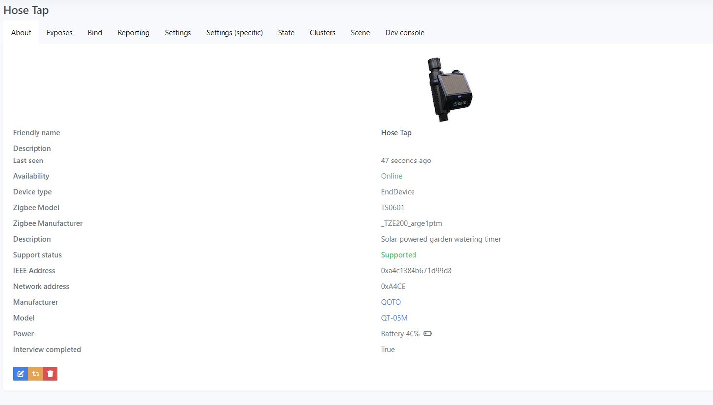 Tuya Zigbee Solar-Gartenschlauchhahnregler