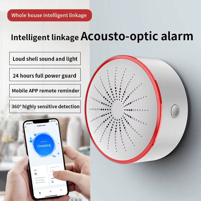 Zigbee Smart Siren Alarm – Sound & Light Security Alert