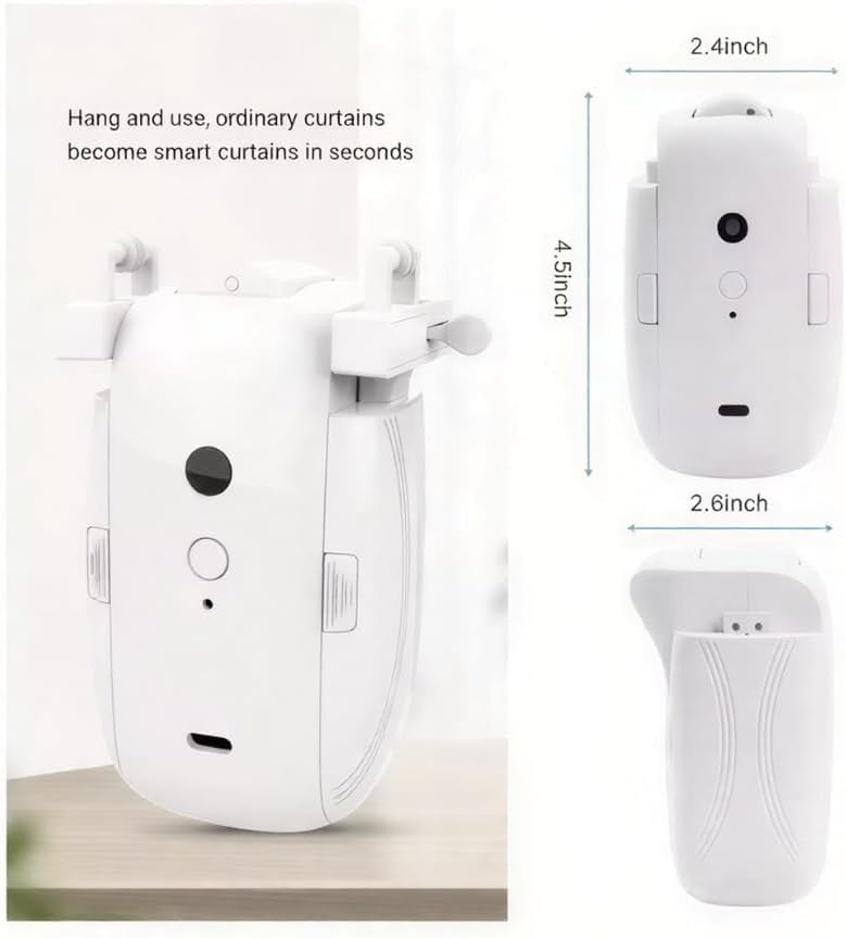 ZIGTEK Smart Zigbee Curtain Opener Robot – Smart Home Automation for Rod & Rail Curtains  2 pack