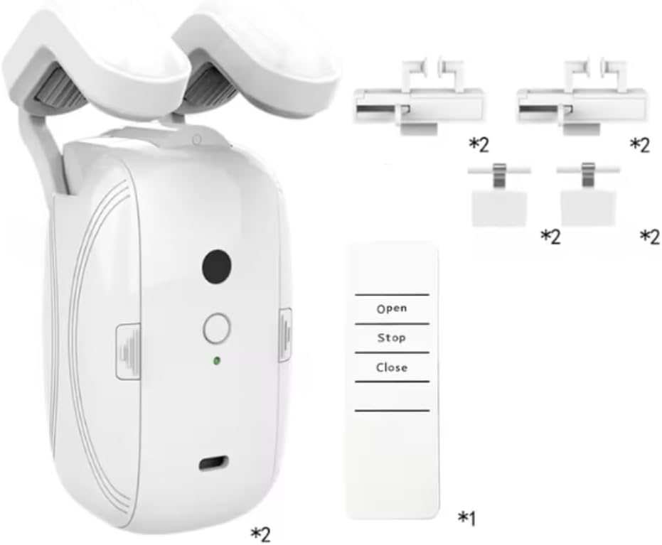 ZIGTEK Smart Zigbee Curtain Opener Robot – Smart Home Automation for Rod & Rail Curtains  2 pack