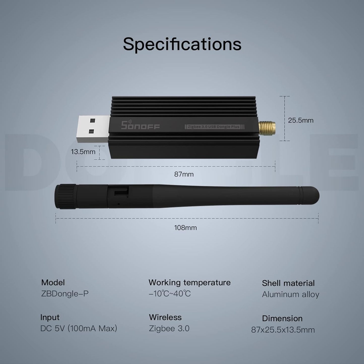Clé USB SONOFF Zigbee 3.0 Plus