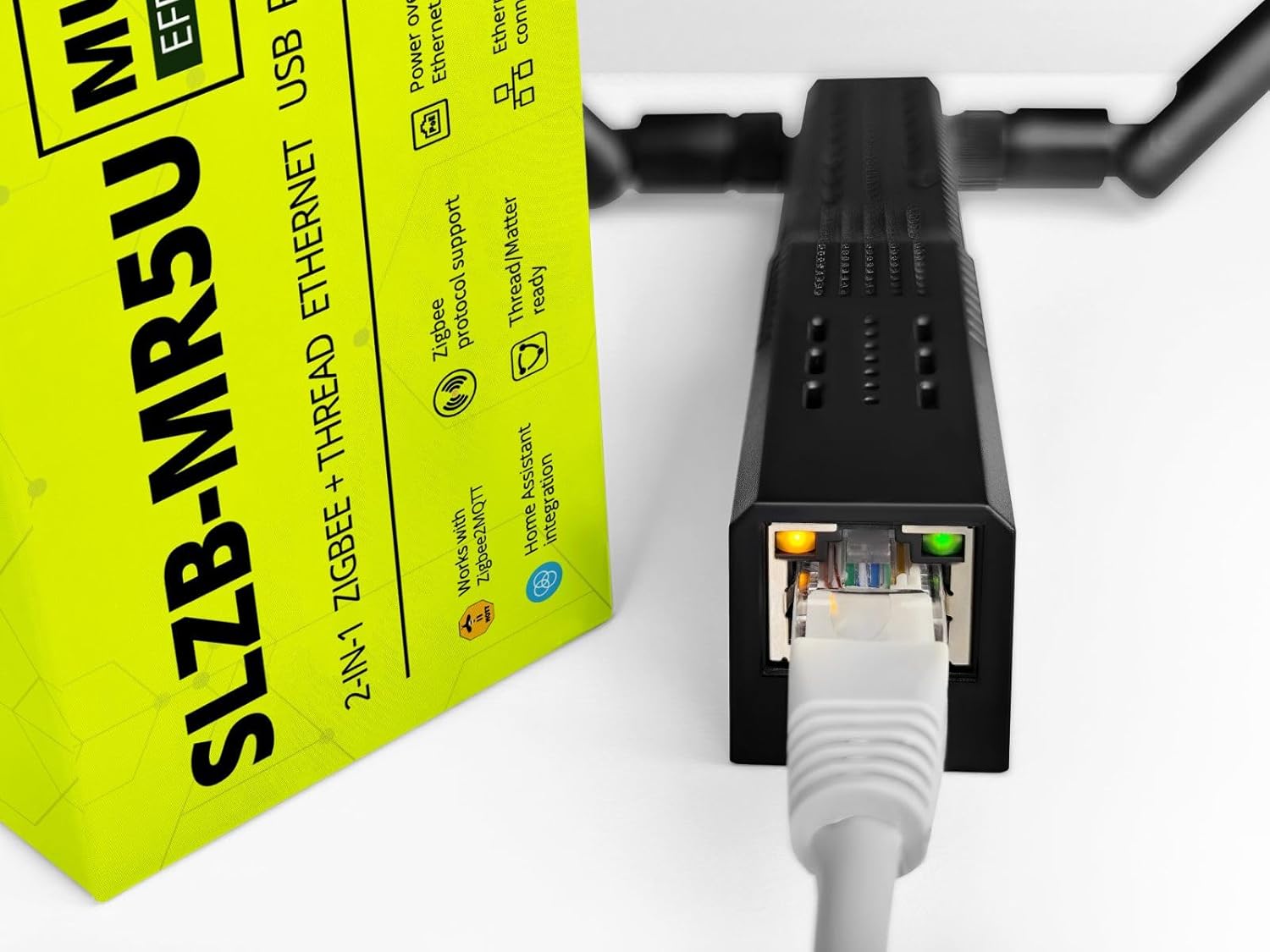 SMLIGHT SLZB-MR5U Zigbee 3.0 Adapter, LAN/USB/PoE Coordinator for Smart Home Hub