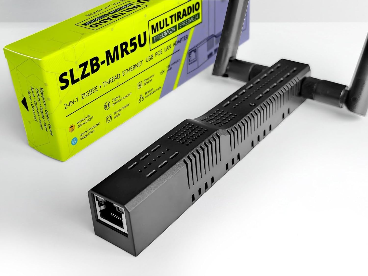 SMLIGHT SLZB-MR5U Zigbee 3.0 Adapter, LAN/USB/PoE Coordinator for Smart Home Hub