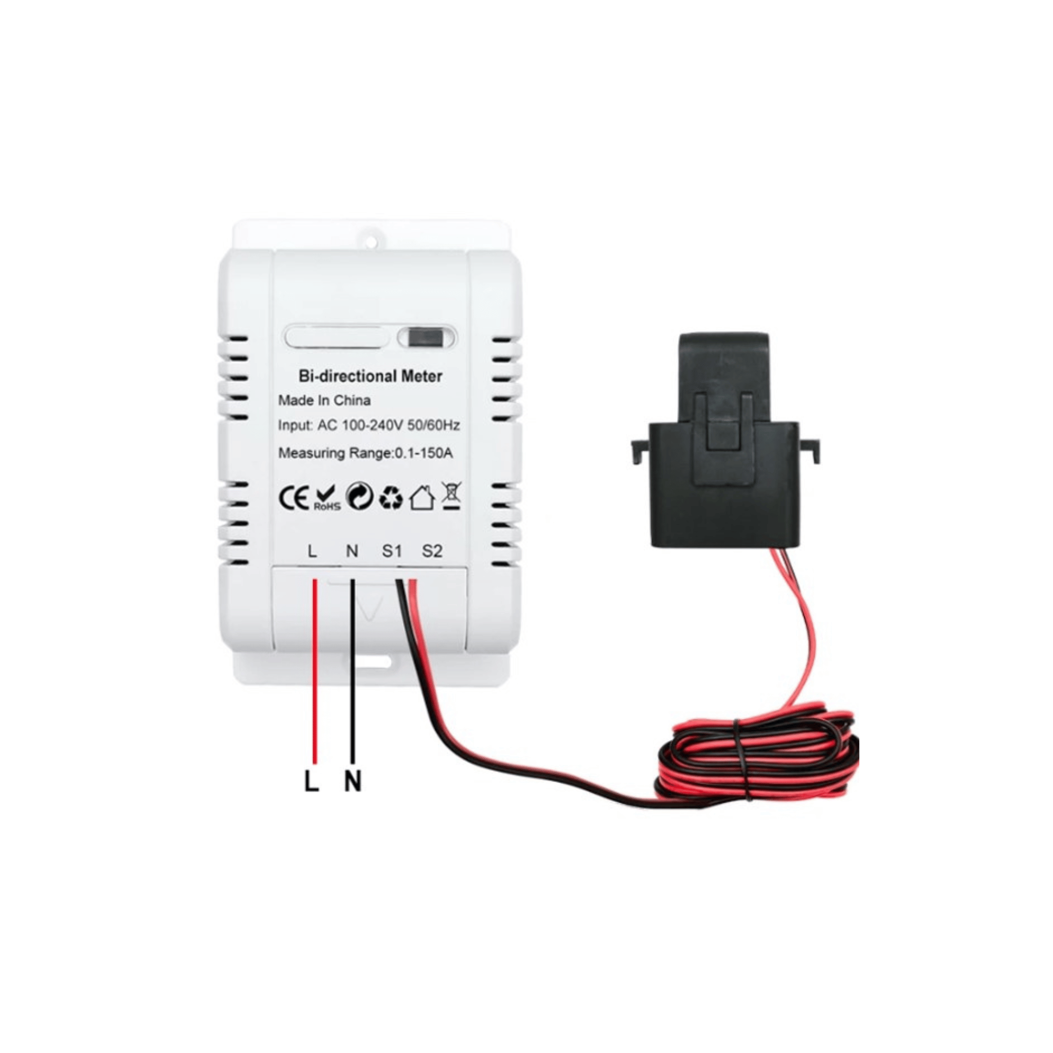 Energy Meter Bidirectional 150A Clamp Monitor Main image