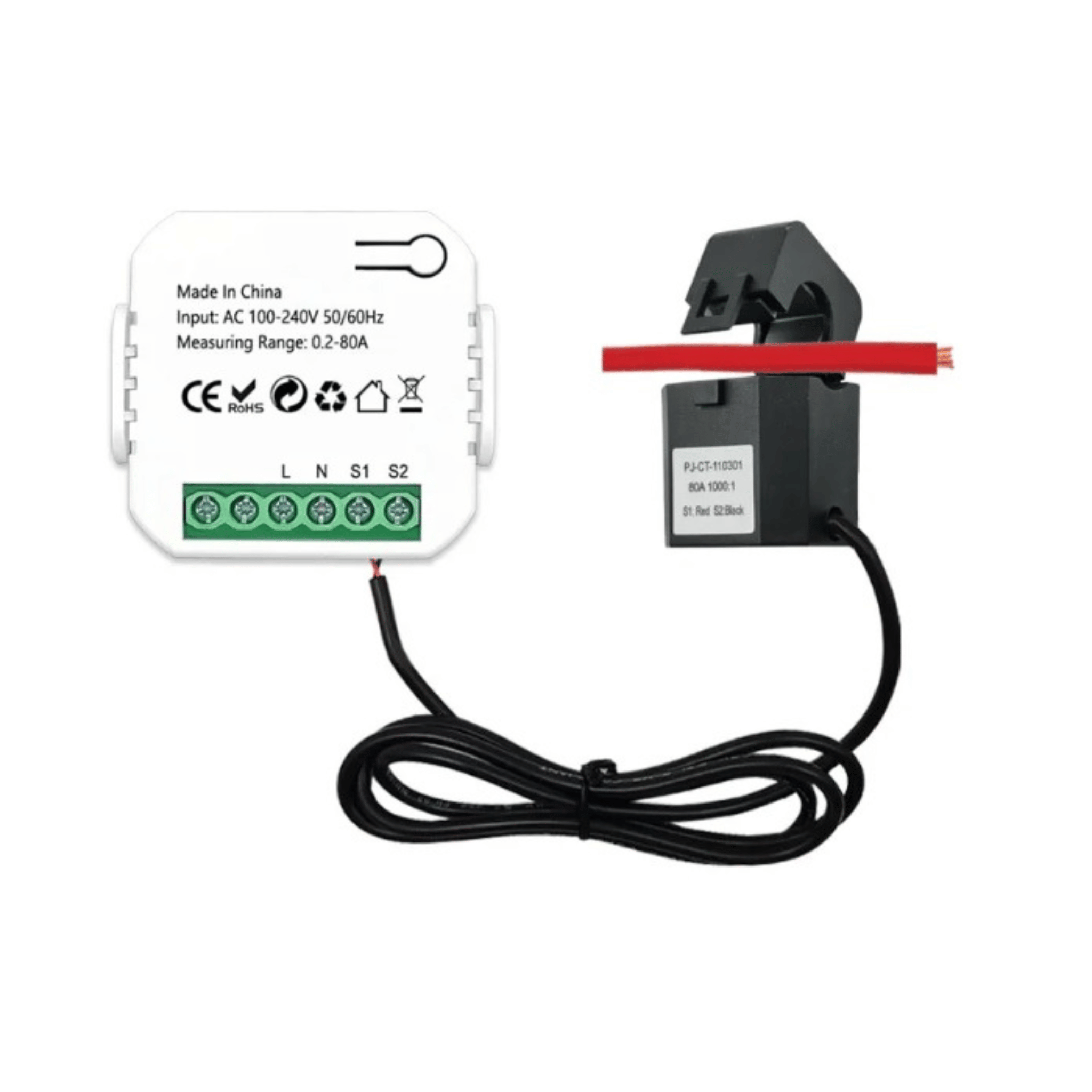 Energy Meter Bidirectional 80A Clamp Monitor Main image