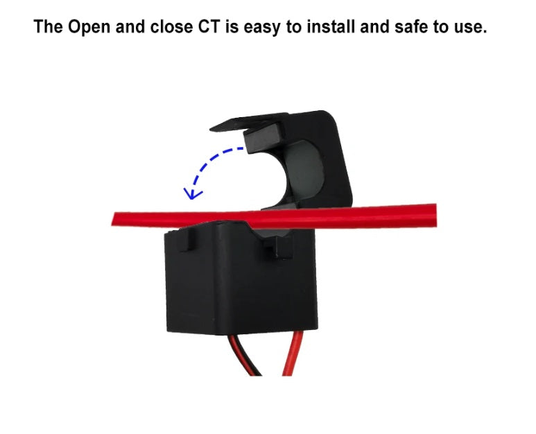 Energy Meter Bidirectional 150A Clamp Monitor