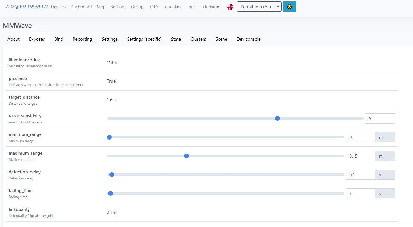 MmWave Human Presence Sensor
