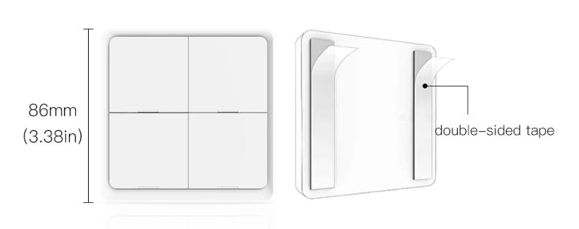 Tuya 4 Way Zigbee Scen Switch