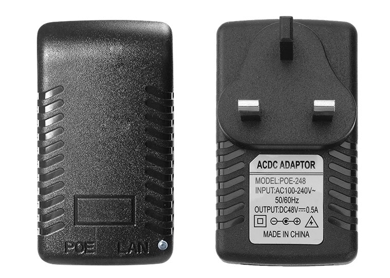 DC 48V 0,5A POE Injektor Strömförsörjningsadapter
