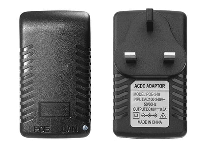 DC 48V 0,5A POE Injektor Strömförsörjningsadapter
