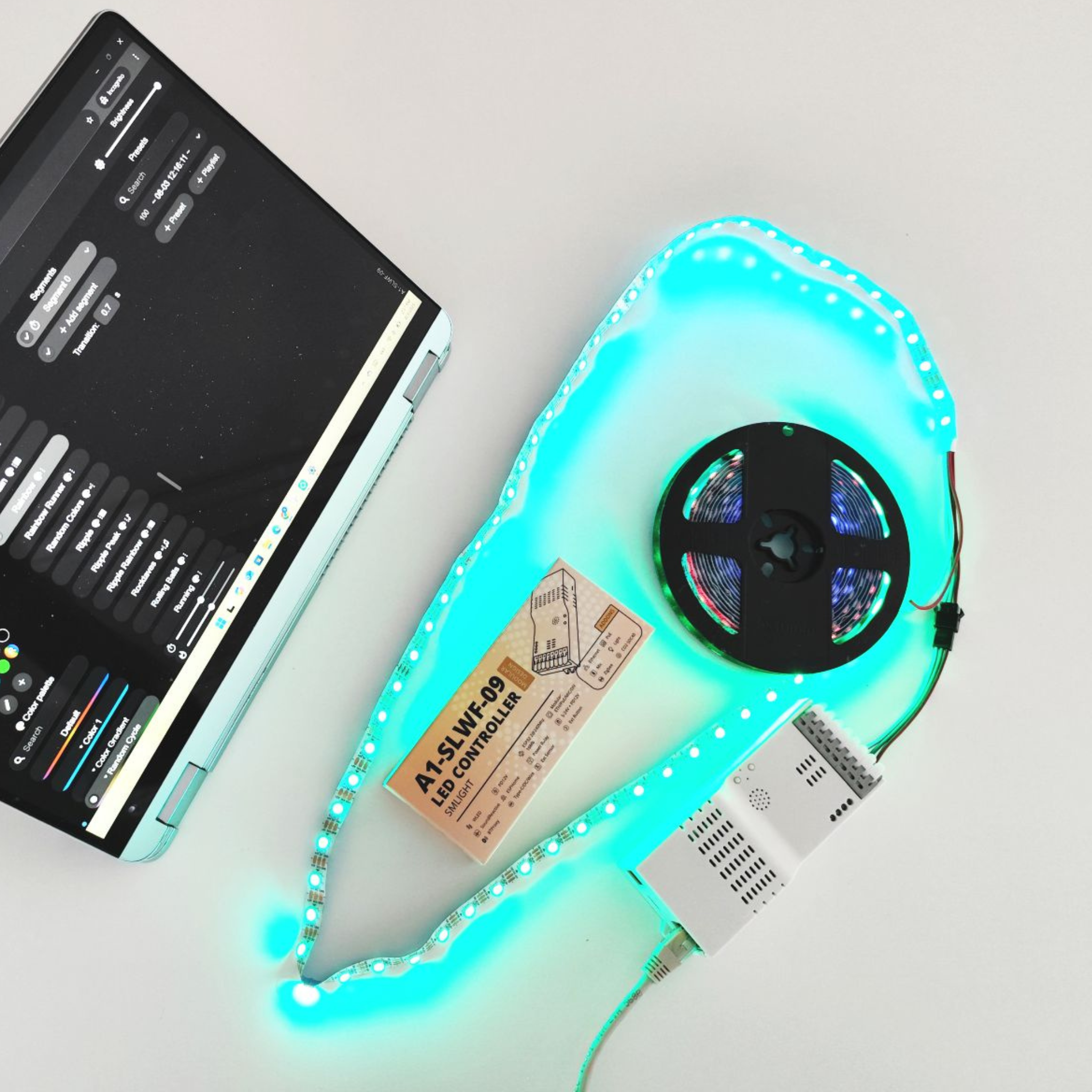 WLED LED Controller SMLIGHT SLWF-09 – ESP32 Modular Controller with Ethernet, PoE & Mic Support