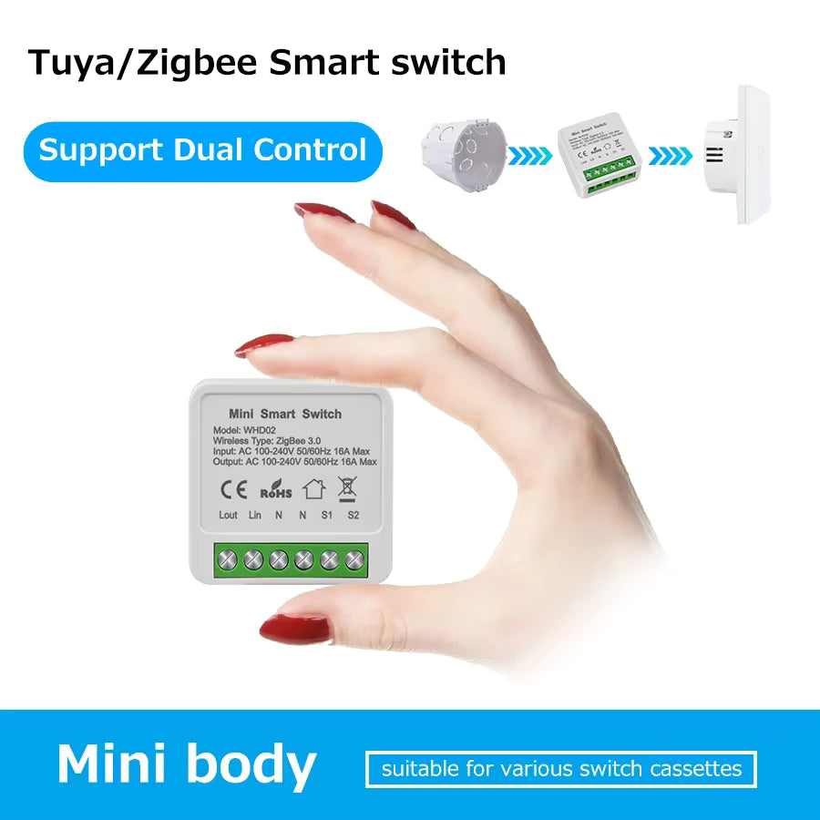 Zigbee Smart Relay Switch – 16A In-Line Controller