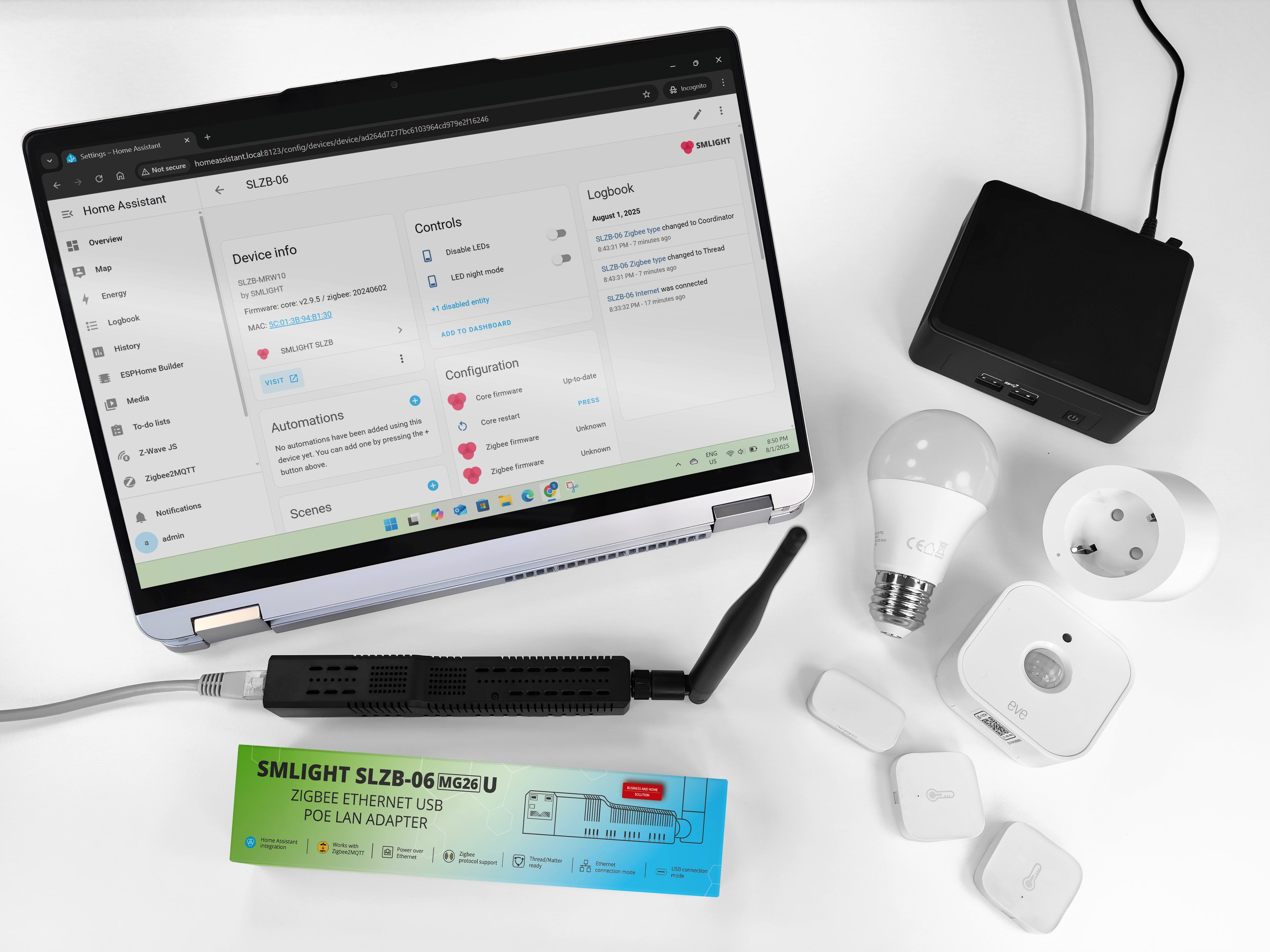 Zigbee LAN PoE Coordinator SMLIGHT SLZB-06MG26U