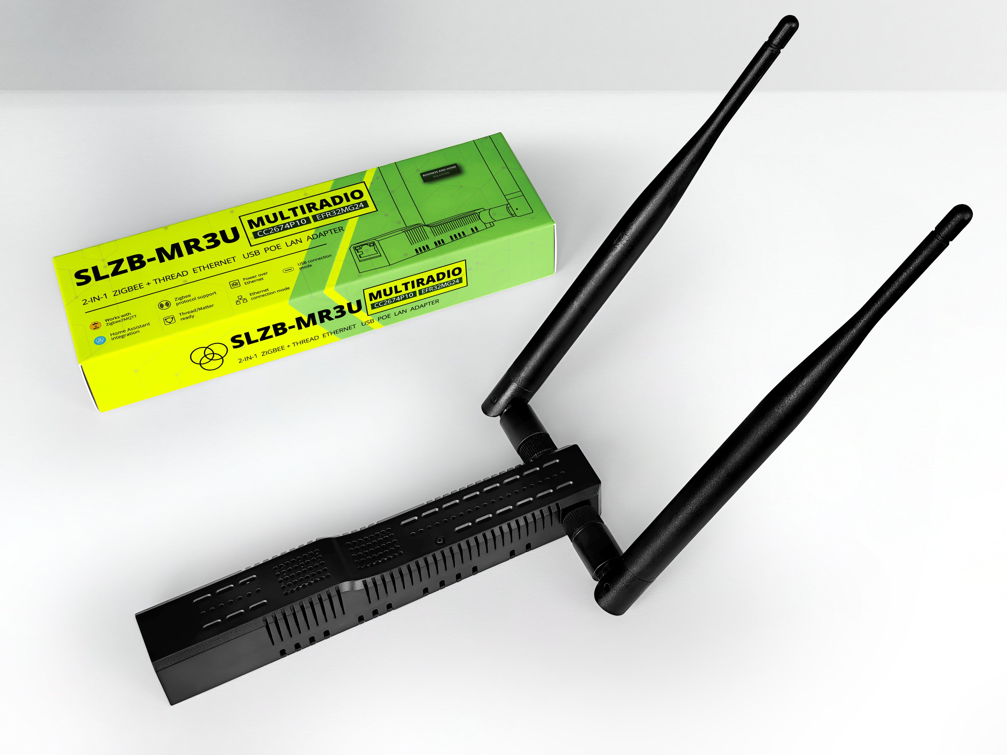 SMLIGHT SLZB-MR3U Zigbee & Thread Coordinator | Ethernet & USB | CC2674P10 + EFR32MG24