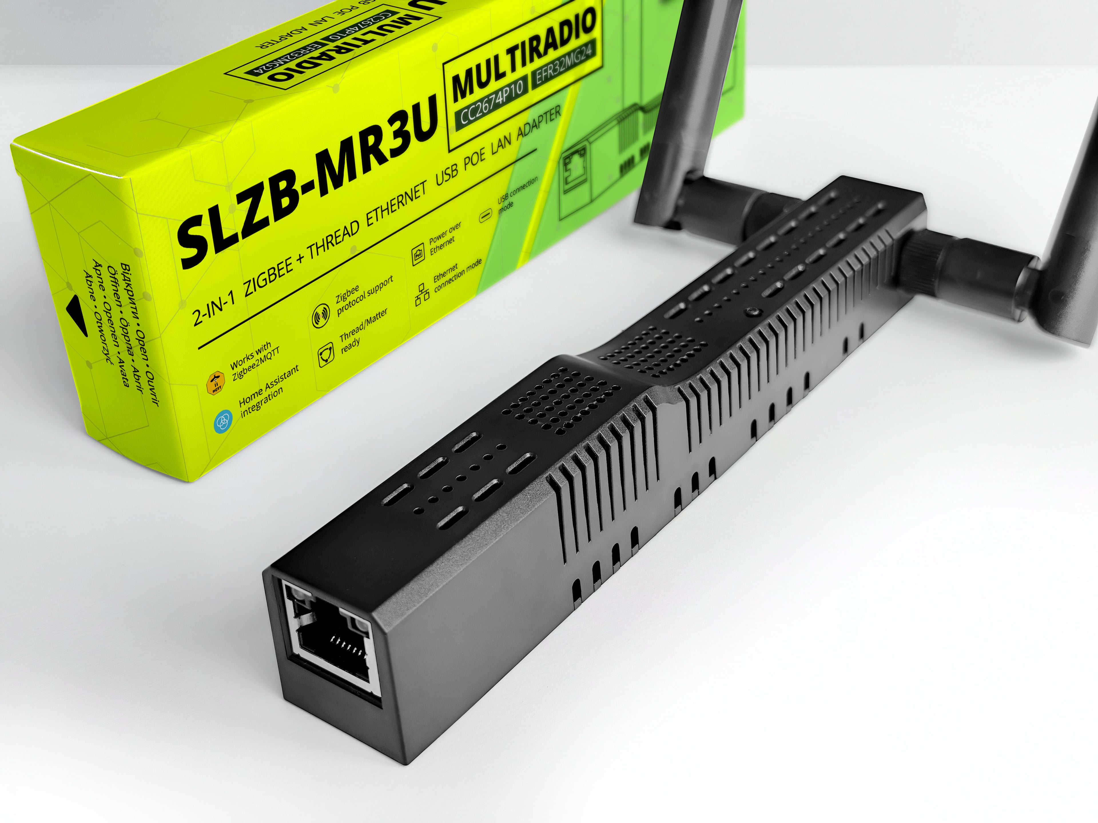 SMLIGHT SLZB-MR3U Zigbee & Thread Coordinator | Ethernet & USB | CC2674P10 + EFR32MG24