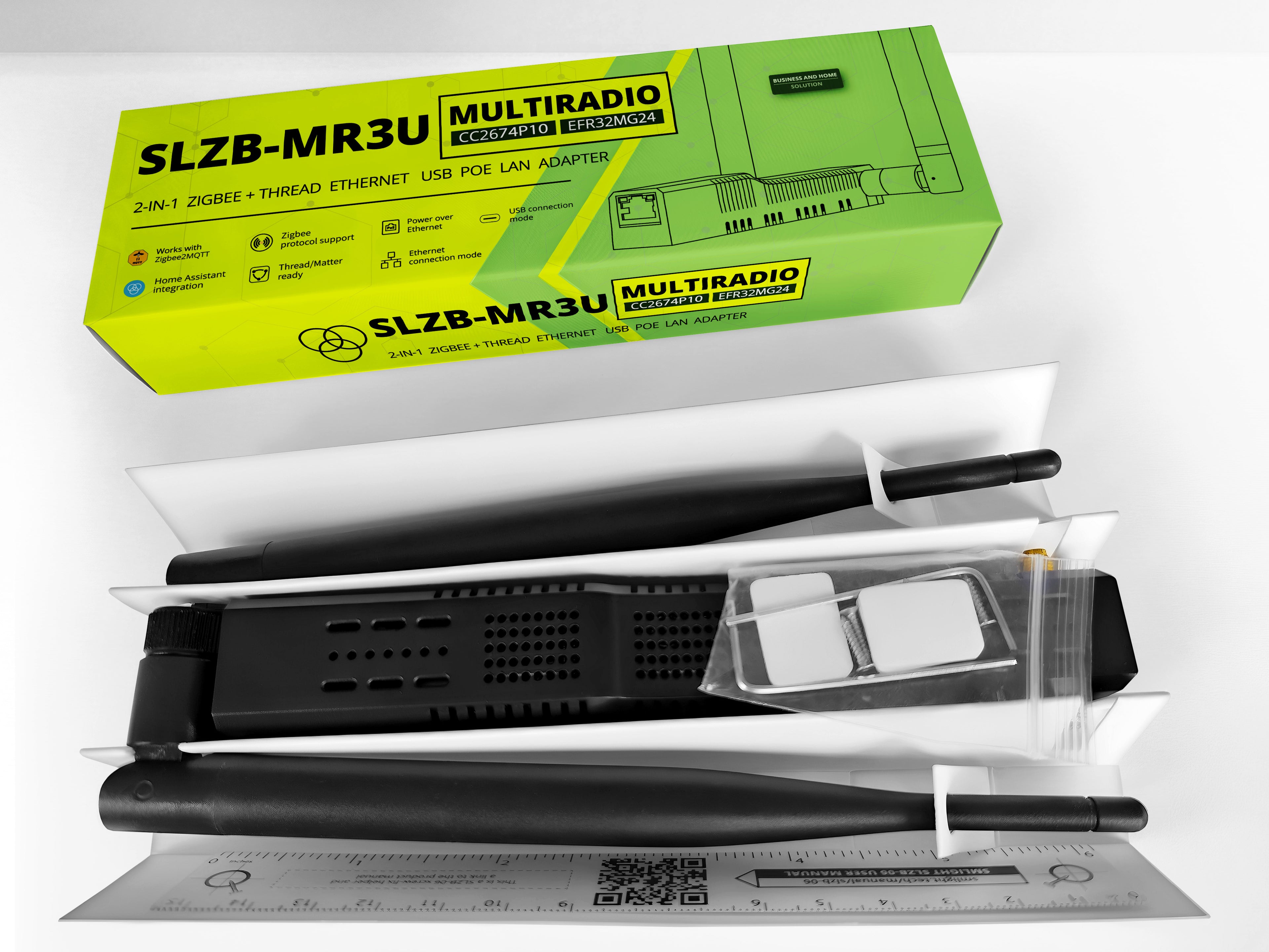 SMLIGHT SLZB-MR3U Zigbee & Thread Coordinator | Ethernet & USB | CC2674P10 + EFR32MG24