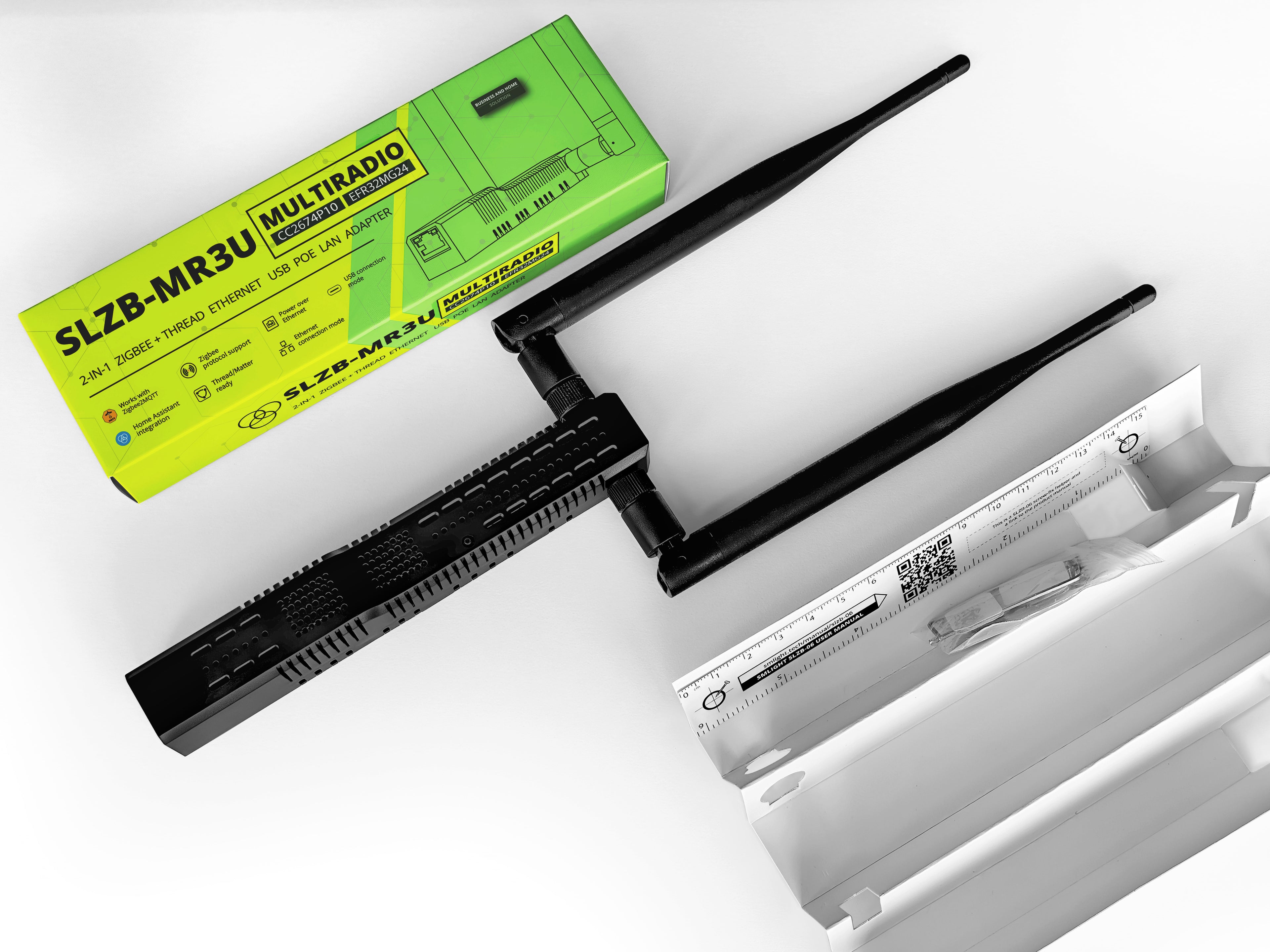 SMLIGHT SLZB-MR3U Zigbee & Thread Coordinator | Ethernet & USB | CC2674P10 + EFR32MG24