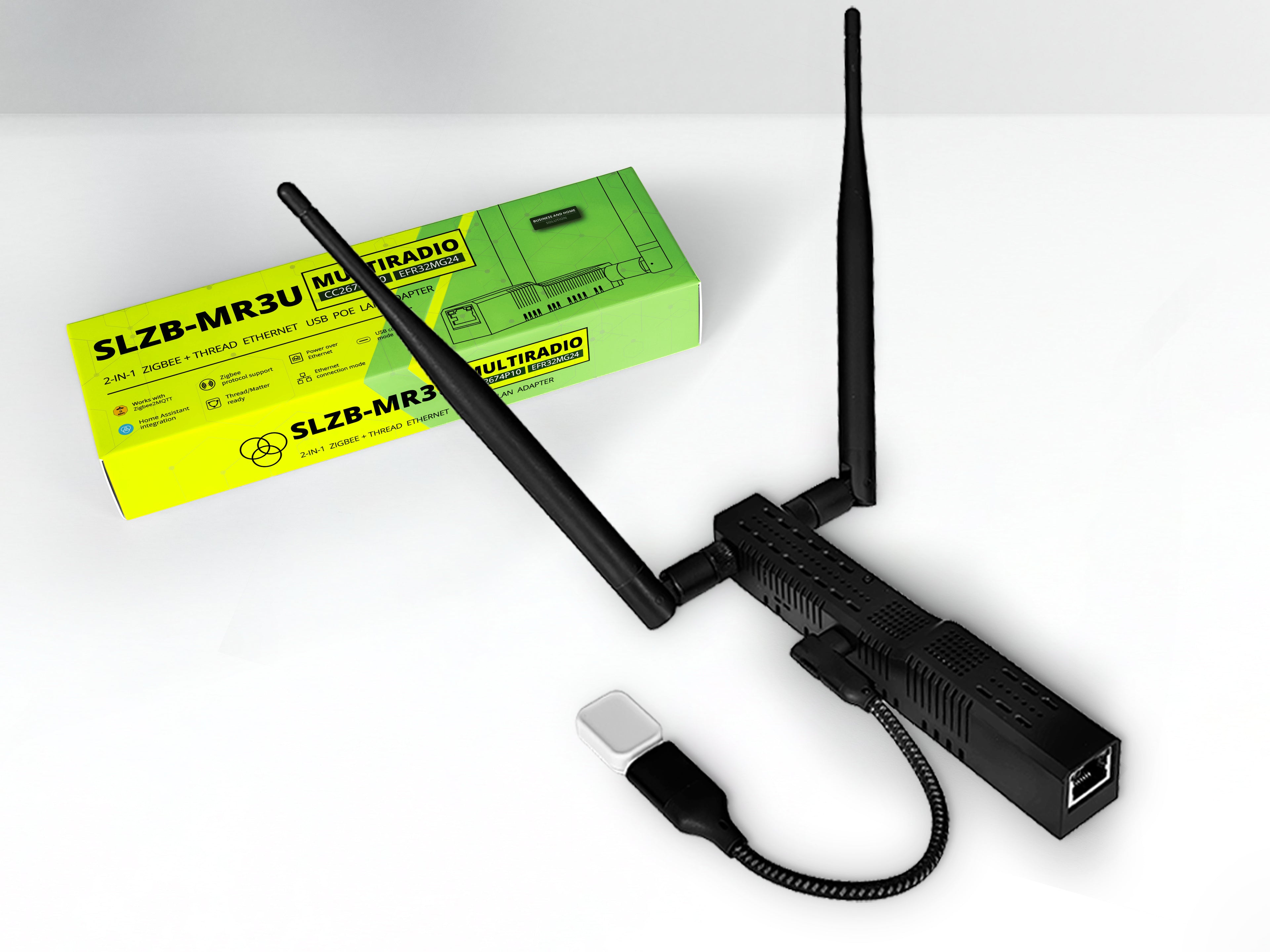 SMLIGHT SLZB-MR3U Zigbee & Thread Coordinator | Ethernet & USB | CC2674P10 + EFR32MG24